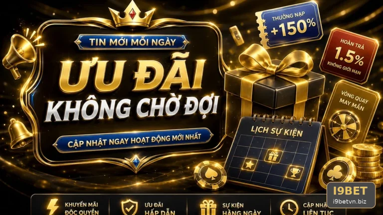 Khuyến Mãi I9BET: Đọc Chi Tiết Giao Diện Tin Mới, Ưu Đãi Và Điều Kiện – Cuộc Kiểm Tra Thực Tế Qua Góc Kiểm Chứng Theo Tên Miền i9betvn.biz